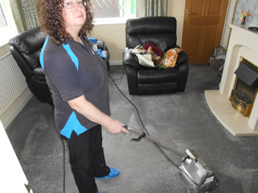 Tracey Green Cleaning Carpet