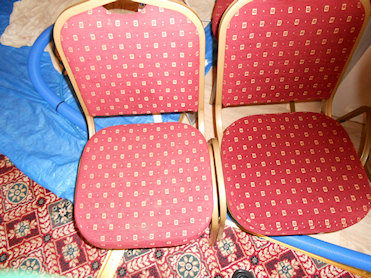 Chairs before and after cleaning