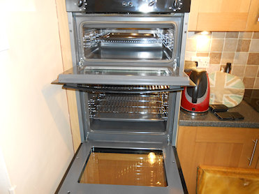 Oven after being cleaned