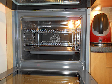 Oven after being cleaned