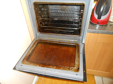 Oven Cleaning process